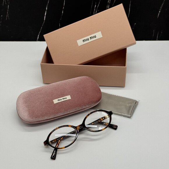 NEW MIU MIU MU01XV VAU1O1 OVAL WOMEN EYEGLASSES MU 01XV VAU1O1, VMU 01X VAU1O1 - Picture 11 of 11